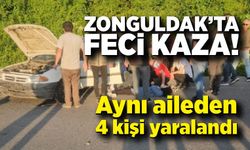 Zonguldak feci kaza! Aynı aileden 4 kişi yaralandı