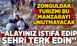 Zonguldak turizmi bu manzarayı unutmayacak: “Alayınız istifa edip şehri terk edin”