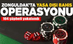 Zonguldak'ta yasa dışı bahis operasyonu: 104 şüpheli yakalandı