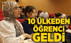 10 ülkeden öğrenci geldi