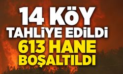 14 köy tahliye edildi,613 hanenin boşaltıldı