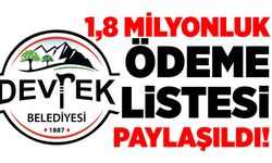1,8 milyonluk ödeme listesi kamuoyuyla paylaşıldı!