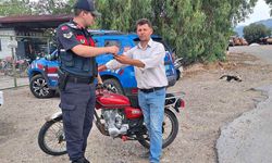 Bir yıldır çalıntı olan motosiklet yol kontrolünde yakalandı