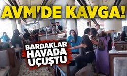 AVM'de kavga: Bardaklar havada uçuştu