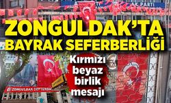 Zonguldak’ta bayrak seferberliği: Kırmızı beyaz birlik mesajı