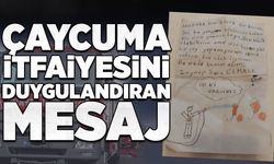 Çaycuma İtfaiyesi'ni duygulandıran mesaj