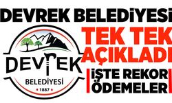 Devrek Belediyesi tek tek açıkladı: İşte rekor ödemeler