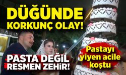 Düğün pastası resmen zehir çıktı; Yiyen acile koştu