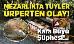Mezarlıkta korkunç olay!  Bal mumundan bebek ve bebeğe sarılı muska bulundu