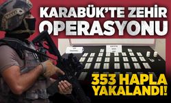 Karabük’te zehir operasyonu: 353 hapla yakalandı!