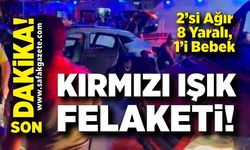 Kırmızı ışık ihlali ortalığı savaş alanına çevirdi: 2'si ağır 8 yaralı