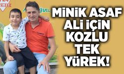 Minik Asaf ali için Kozlu tek yürek!