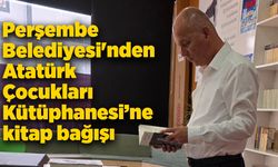 Perşembe Belediyesi'nden Atatürk Çocukları Kütüphanesi’ne kitap bağışı