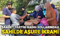 Saadet Partisi Kadın Kollarından sahilde aşure ikramı