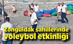 Zonguldak sahillerinde voleybol etkinliği: Başkan Erdem sahadaydı