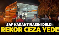 Şap karantinasını deldi: Rekor ceza yedi!