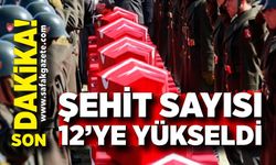 MSB: "Şehit olan personel sayısı 12'ye yükselmiştir"