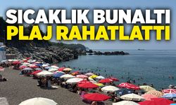 Sıcaklık bunalttı, plaj rahatlattı