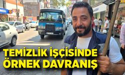 Zonguldak'ta temizlik işçisinden örnek davranış
