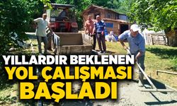 Yıllardır beklenen yol çalışması başladı