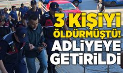 Zonguldak’ta 3 kişiyi öldüren şahıs adliyeye getirildi