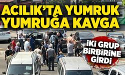 Acılık’ta yumruk yumruğa kavga: İki grup birbirine girdi