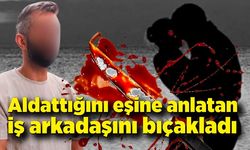 Aldattığını eşine anlatan iş arkadaşını bıçakladı