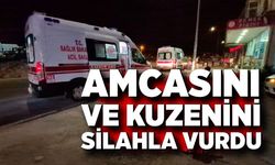 Tartıştığı amcasını ve kuzenini silahla vurdu