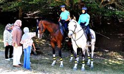 Atlı jandarma timleri Abant'ta görev başında