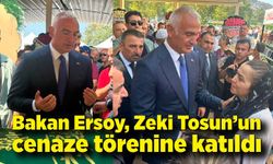Bakan Ersoy, Zeki Tosun’un cenaze törenine katıldı