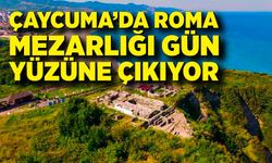 Çaycuma'da Roma mezarlığı gün yüzüne çıkıyor