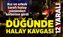 Düğünde kız ve erkek tarafı halay yüzünden birbirine girdi