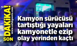 Sürücü tartıştığı yayaları kamyonetle ezdi