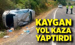 Bartın'da yoldan çıkan otomobil devrildi: 3 yaralı