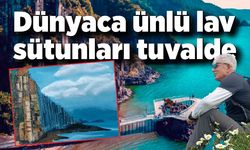 Dünyaca ünlü lav sütunları tuvalde