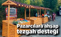 Çaydeğirmeni Belediyesi’nden Pazarcılara ahşap tezgah desteği