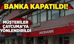 Banka kapatıldı! Müşteriler Çaycuma’ya yönlendirildi