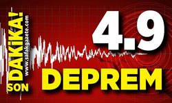 4,9 büyüklüğünde deprem! Vatandaşlar korku içinde...
