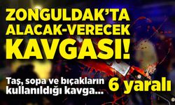 Zonguldak'ta alacak-verecek kavgası:  Taş, sopa ve bıçakların kullanıldığı kavgada 6 yaralı