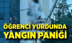 Öğrenci yurdunda yangın paniği