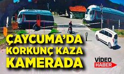 Çaycuma'daki korkunç kaza güvenlik kamerasına takıldı