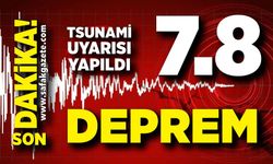 7.8 büyüklüğünde deprem! Tsunami uyarısı yapıldı.