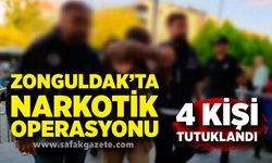 Zonguldak'ta narkotik operasyonu! 4 kişi tutuklandı