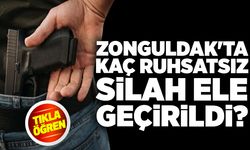 Zonguldak'ta ruhsatsız silahlar ele geçirildi