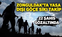 Zonguldak’ta yasa dışı göçe sıkı takip: 22 şahıs gözaltında