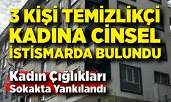 Temizlik için eve giden kadın dehşeti yaşadı; 3 kişi cinsel istismarda bulundu