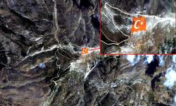 Türk Bayrağı uzaydan görüntülendi