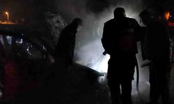 Seyir halindeki otomobilde yangın çıktı