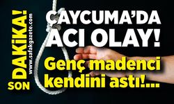 Çaycuma’da şok olay! Genç madenci intihara kalkıştı