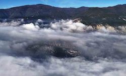 Kent sis bulutu altında görüntülendi